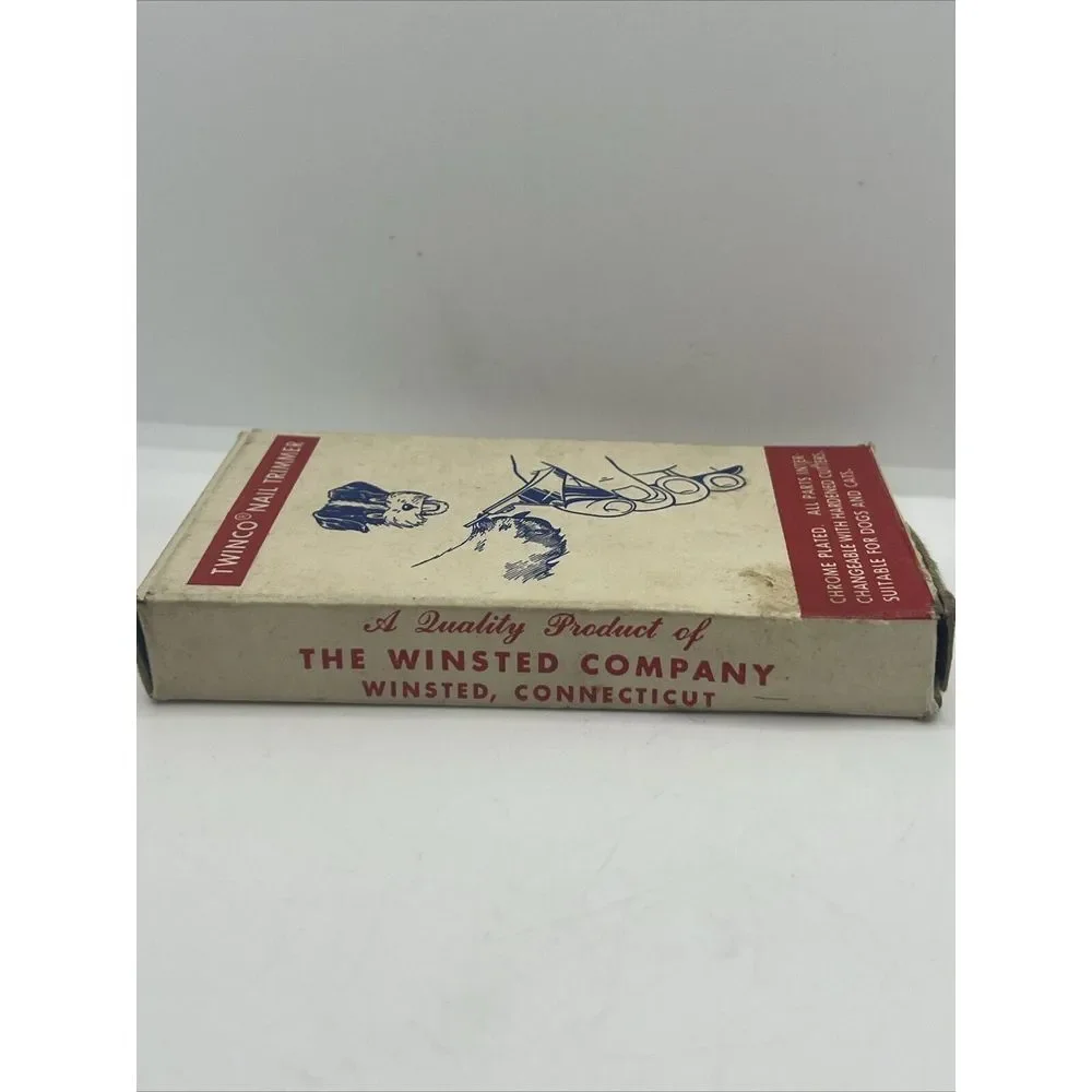 Vtg Twinco Nail Trimmer Made in USA No.‎ 400 Winsted Company Original Box
